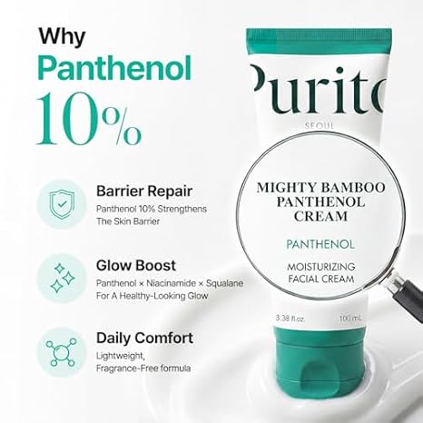 PURITO Retinol 0.1% + Retinal 0.1% Anti-Aging Facial Serum, Panthenol 10% Barrier Cream Bundle