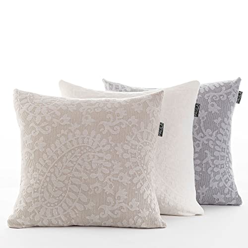 Lanovenanube Funda cojín MANISES 50x50 cm - Color Blanco