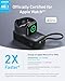 Anker MagGo Power Bank for Apple Watch, Officially Certified 10,000mAh Compact Battery Pack Qi2 Certified 15W Ultra-Fast MagSafe-Compatible Portable Charger（10,000mAh）