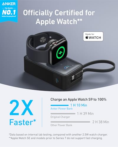 Amazon.com: Anker MagGo Power Bank for Apple Watch, Officially