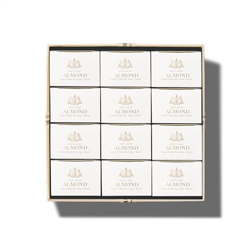 Caswell-Massey Natural Bar Soap for Men & Women, Moisturizing Body Soap Bar for All Skin Types, Made with Essential Oils & Plant-Based Formula for Soft Skin, Multi Scents, 12 Bars x 5.8 oz Gift Set