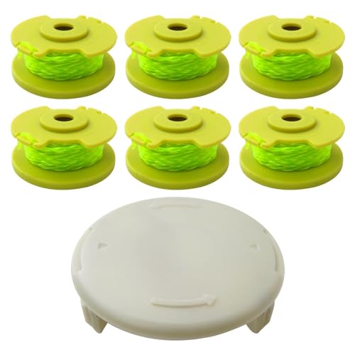 993373001 Trimmer Spool Line & Cover Cap Replacment for Ryobi One Plus+ Weed Eater : 18 Volt 24V 40V Electric String Trimmer Edger.