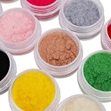 12 Color/Set Fuzzy Flocking Velvet Nail Glitter Powder Pigment Velvet for Nail DIY UV Gel Polish Nail Art Tips Decoration for DIY Nails Decoration Tips