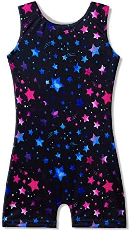 Collants para meninas de ginástica com shorts de borboleta, unicórnio, sereia, dança, utilitários, rosa-choque, preto