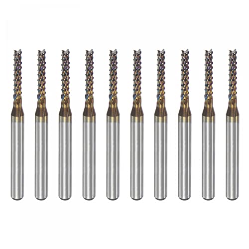 uxcell End Mill CNC Router Bits, 2mm x 12mm 1/8