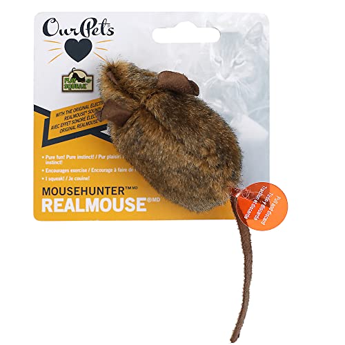 image for OurPets Play-N-Squeak Mouse Hunter Cat Toys (Interactive Cat Toy & Cat