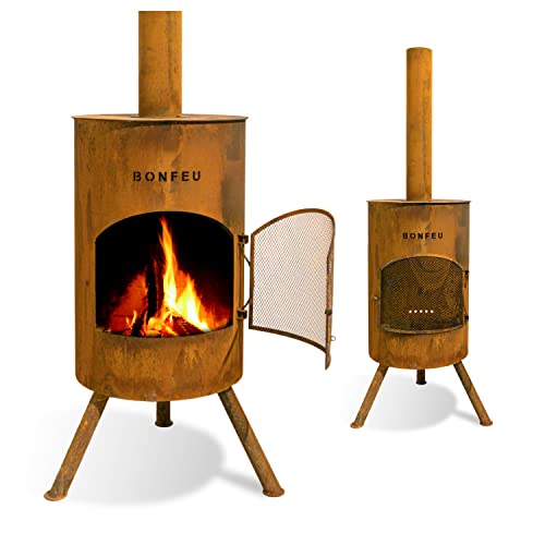 BonFeu BonTon 50 Ruggine - Braciere da Giardino - Braciere