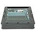 SKB Roto Rack/Mixer Top Console, 10U Slanted Rackmount with Steel Threaded Rails, Hard Lid and Doors, and Side Access Ports, Black
