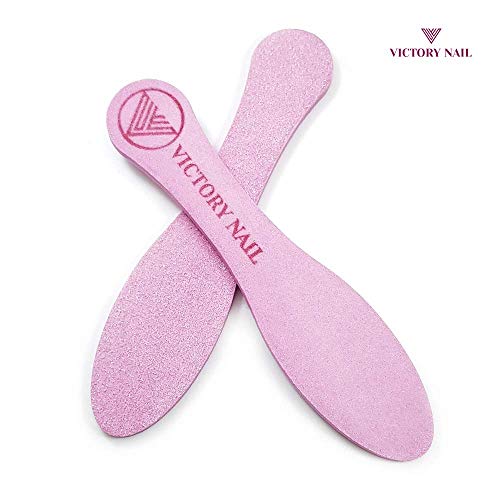 Victory Nail 1Pcs Medium And Rough Grit Ceramic Pink Foot File Double-Sided Callus Removal #TOP7
