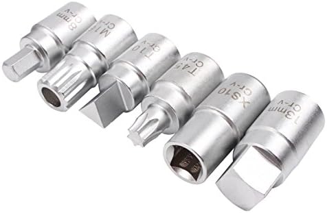 CCLIFE 21szt 3/8" Klucz serwisowy do oleju Zestaw korków spustowych oleju Zestaw gniazd miski olejowej z VW BMW itp