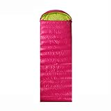 Schlafsäcke LCSHAN Polyester Wasserdicht Atmungsaktiv Erwachsene Outdoor Camping Langlebig (Farbe : Pink)