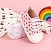Babelvit Baby Girl Sneakers Infant Non Slip Shoes Toddler Newborn Prewalker Fashion Soft Walking Tennis Crib Birthday Baptism Casual Ankle Candy Shoes for 3-18 Months