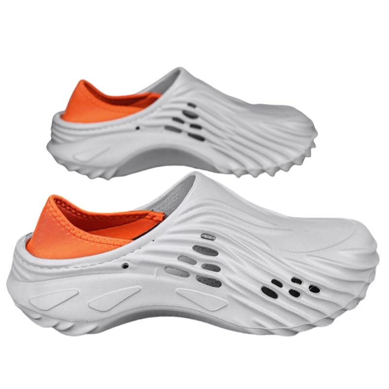 Big Size Summer Men's Fashion Sandals – Anti-Slip Hole-Out Beach Slippers with Breathable Design