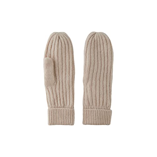 PIECES Pcjeslin Noos BC-Manoplas de Lana, Blancocap Gris, Talla única para Mujer Cover