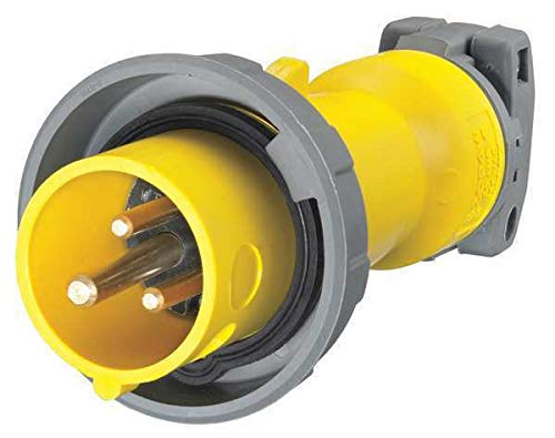 IEC Pin and Sleeve Plug,2P,3W,20A,125V HUBBELL WIRING DEVICE-KELLEMS HBL320P4W
