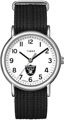 TIMEX Unisex Weekender 38mm Watch with Slip-Thru Single Layer Strap