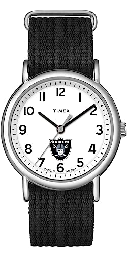 TIMEX Unisex Weekender 38mm Watch with Slip-Thru Single Layer Strap