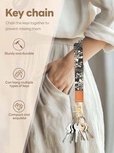 Image of Wristlet Keychain for Women and Men, Key Chain Holder, Wrist Lanyard for Keys