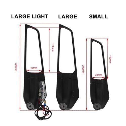 Espejo retrovisor con intermitentes integrados que mejora la visibilidad en Ducati Panigale 6