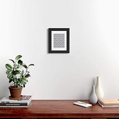 Deny Designs Heather Dutton Framed Art Print, Black Classic (11" x 14"), Starbust Grey