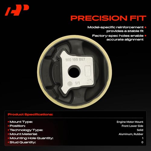 A-Premium Front Lower Engine Motor Mount Compatible with Volkswagen Jetta by A-Premium - Used condition - Image 3