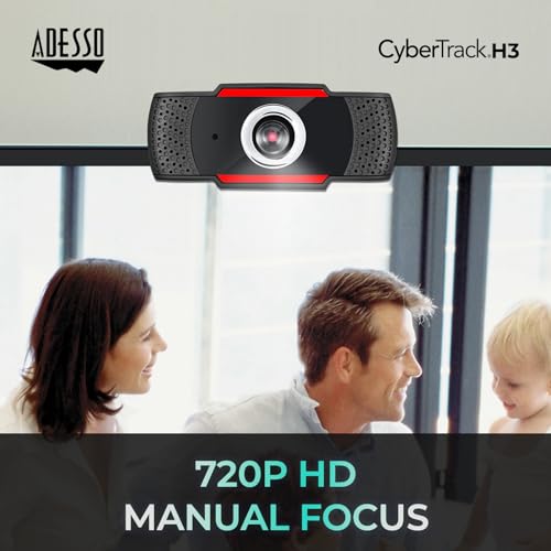 Webcam CyberTrack H3 Spire 720P HD avec micro intégré - 2