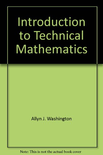 Introduction to Technical Mathematics B0006BZ7GA Book Cover