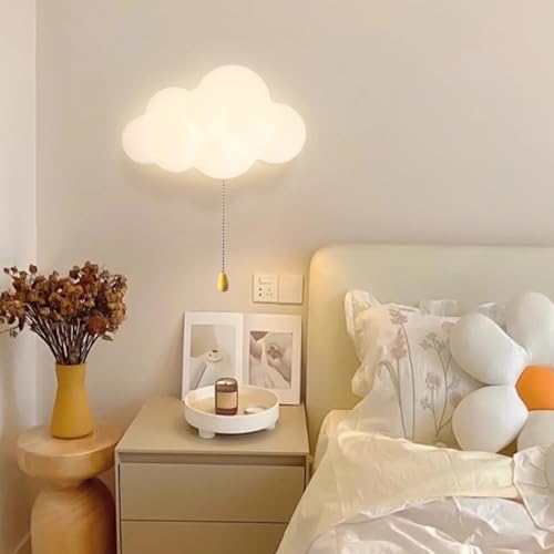 Lámparas de Pared para Dormitorio con Interruptor de Tracción y Luz Cálida para Bebés 5