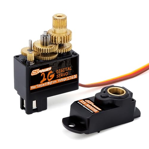Image of 2PCS 2G Micro Servo,Digital Servo Mini Servo,Metal Gear Coreless Motor for Airplanes Fixed-Wing Helicopter Boat Plane Robot Model Toy Aircraft (JST1.25)