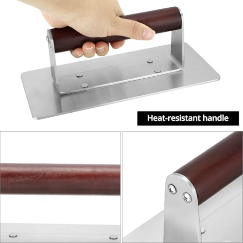 Presse à sandwich antiadhésive pour cuisson homogène du jambon