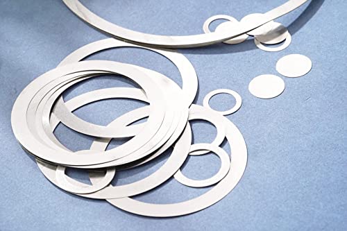 KALESYUJIN-600PCS M3-M18-0.1 DIN988 Metal Shim Washers Stainless Steel Ultrathin Gasket Thin Flat Washer