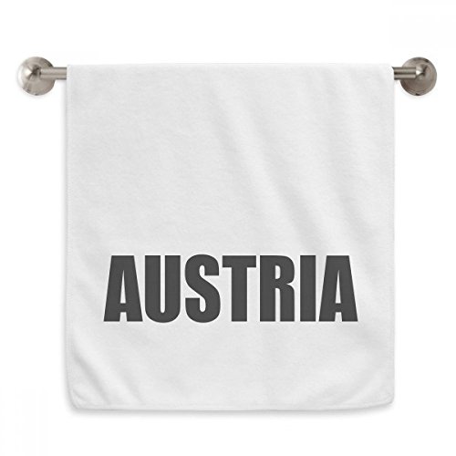 Serviette moelleuse Autriche Diadème Noir coton blanc de qualité - 2