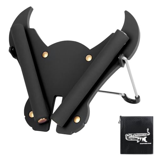 EASTROCK Bull-Head Style Alto Saxophone Stand, Sax Stand for Alto Sax, Sponge Protection, Non-Slip...
