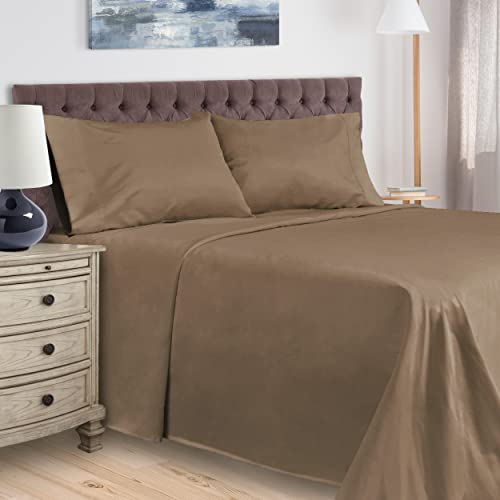 Superior Ec400Shsl-Parent Sheet Set, Full, Taupe #TOP14