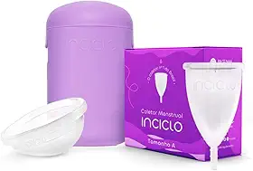 Kit Coletor Menstrual + Disco Menstrual + Cápsula Esterilizadora Inciclo (A (a partir de 30 anos ou com filhos))