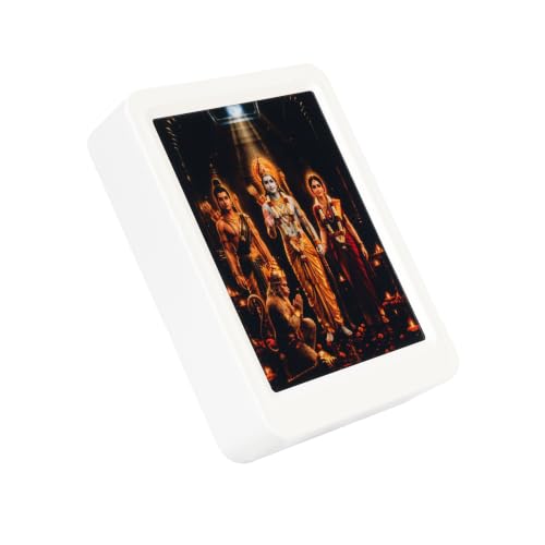 Image of Lexton 5 Inch Ram Darbar Spiritual Plug-in LED Night Light | Blessings of Shri Ram, Sita, Lakshman & Hanuman | Decorative Light for Mandir, Pooja Room, Bedroom & Home Decor | Warm White
