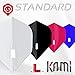 Lstyle Dart Flights: L1 PRO Kami Standard Shape - Ultra Flexible - for Soft Tip and Steel Tip Darts - Black