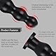 305mm Analkugeln Analplug mit 4 Anal Beads,Analdehner Analkette Anal Kugeln XXL Dildo Riesen Dildo Masturbator Analspielzeuge,Analplug für Frauen Männer (Schwarz)