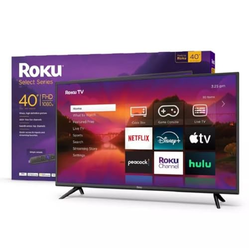 Roku 40" Select Series 1080p Full HD Smart TV w TV Remote 40R3B4 (Renewed) - Image 3
