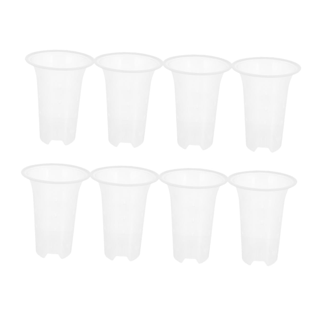 Toddmomy 8 Pièces Lot de Pots à Orchidées Transparent Plastique Pots de Fleurs Ventilés Drainage pour Orchideés Plantes Accessoires de Jardinage