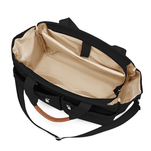 Women's Large Canvas Tote Bag Set (2PCs) - Ideal for Laptop, Hobo, Crossbody, Handbag, Travel, Gym & Work2