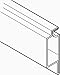 RITE SCREEN COMPANY 132-RF-DB/TUBED RECESSED SCREEN FRAME 3/8 IN. W X 6 FT. 3 IN. L BRONZE, 20 PER PACK (1/PK)