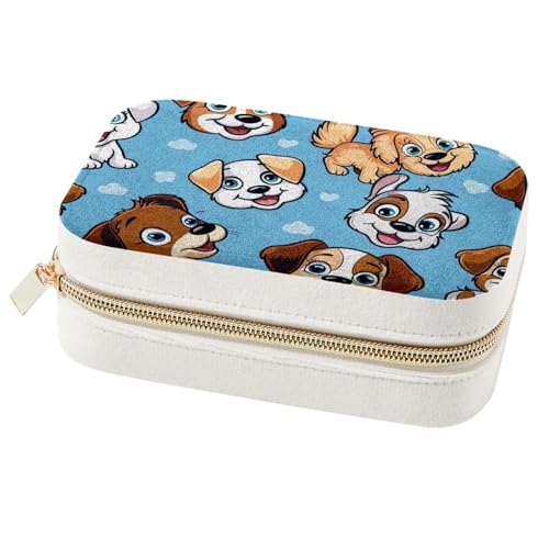 Boîte à bijoux portable avec impression de chiens pour vos week-ends - 2