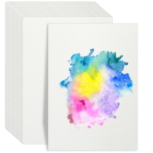 Papier aquarelle A4 blanc pour s'initier aux arts plastiques à la maison