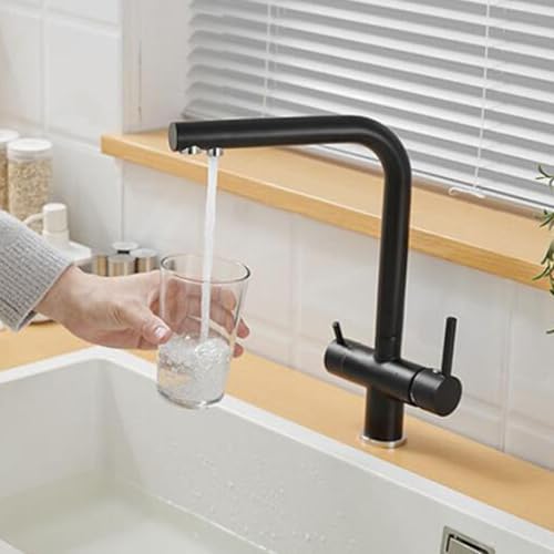 Grifo Cocina Osmosis 3 Vias Giratorio Grifo Osmosis 3 Vias Latón-Negro