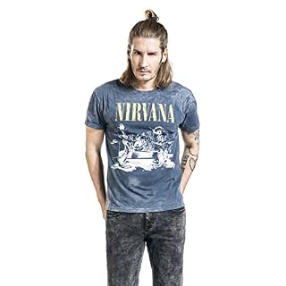 Nirvana Stage Homme T-Shirt Manches Courtes Marine Regular/Coupe Standard – Image 4