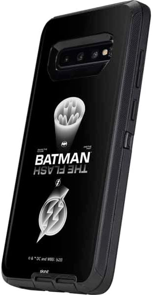 Skinit Decal Skin Compatible with OtterBox Defender Galaxy S10 - Officially Licensed Warner Bros The Flash Movie: Batman Flash Future & Past Design