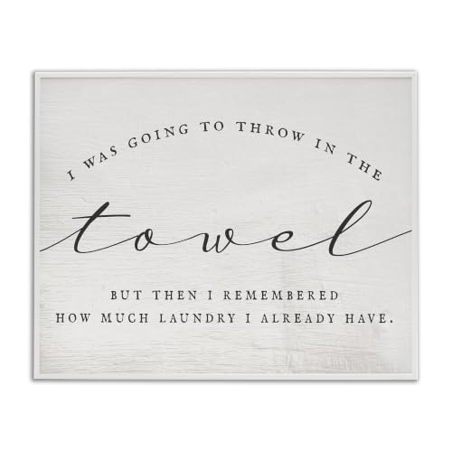 'Humorous Laundry Script Text Sign Grainy'| Framed Giclee Art