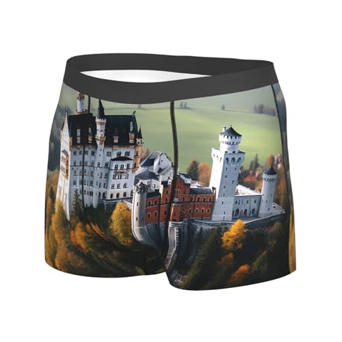 Men's Underwear Germany Neuschwanstein Castle Boxer Briefs, Stretch Moisture-Wicking Trunks and Boxer Brief for Men2