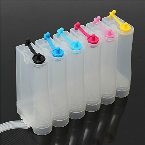 DIY 6 Colors Refillable Ink Cartridge 80ML for EPSON R210 R230 R310 R350 RX510